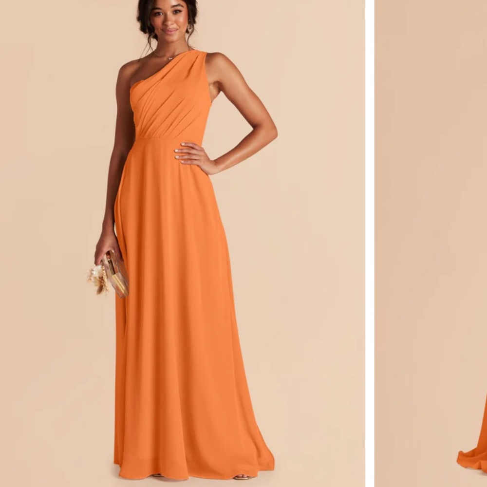 Birdy Grey Kira Bridesmaid Dress in Chiffon Apricot